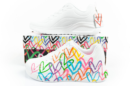  Skechers Uno Lite buty sneakersy sportowe damskie białe wygodne