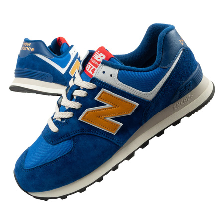 New Balance 574 buty sportowe męskie sneakersy modne skórzane niebieskie