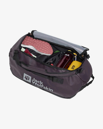 Jack Wolfskin torba podróżna sportowa All-In Duffle bordowa 45L treningowa