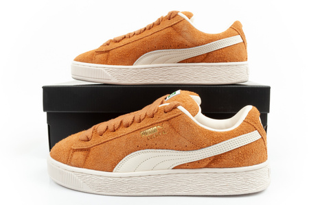 Puma Suede XL Hairy buty sneakersy skóra modne brązowe