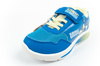 Leomil Sonic buty sportowe dziecięce sneakersy lekkie na rzep LED niebieskie