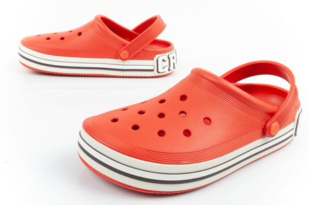 Crocs Off Court klapki sandały chodaki czerwone lekkie wygodne modne