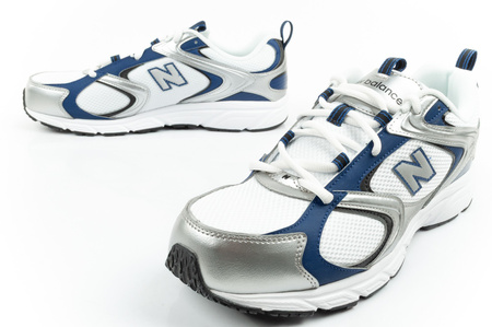 New Balance 408 buty sportowe męskie sneakersy modne wygodne białe srebrne