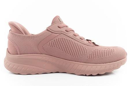 Skechers Bobs Squad-Chaos buty sportowe damskie wygodne SLIP-INS różowe