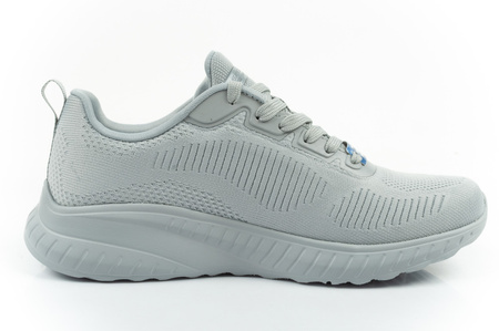 Skechers buty damskie sportowe Bobs Squad Chaos szare lekkie modne