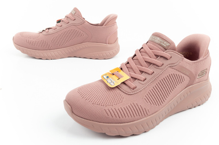 Skechers Bobs Squad-Chaos buty sportowe damskie wygodne SLIP-INS różowe