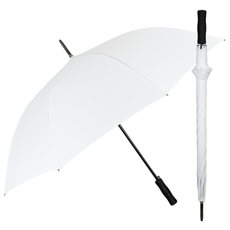 Perletti parasol długi XL 122 cm biały wiatroodporny automatyczny