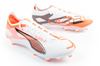 Puma Ultra 5 Match FG/AG buty piłkarskie korki piłka nożna lanki białe pomarańczowe
