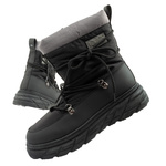 Lee Cooper buty sportowe damskie zimowe trekkingowe ocieplane czarne szare