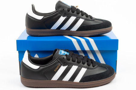 Adidas buty sportowe sneakersy Samba OG modne skórzane czarne