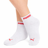 Puma skarpetki damskie 3-PAK za kostkę bawełna róż/czerwony/biały